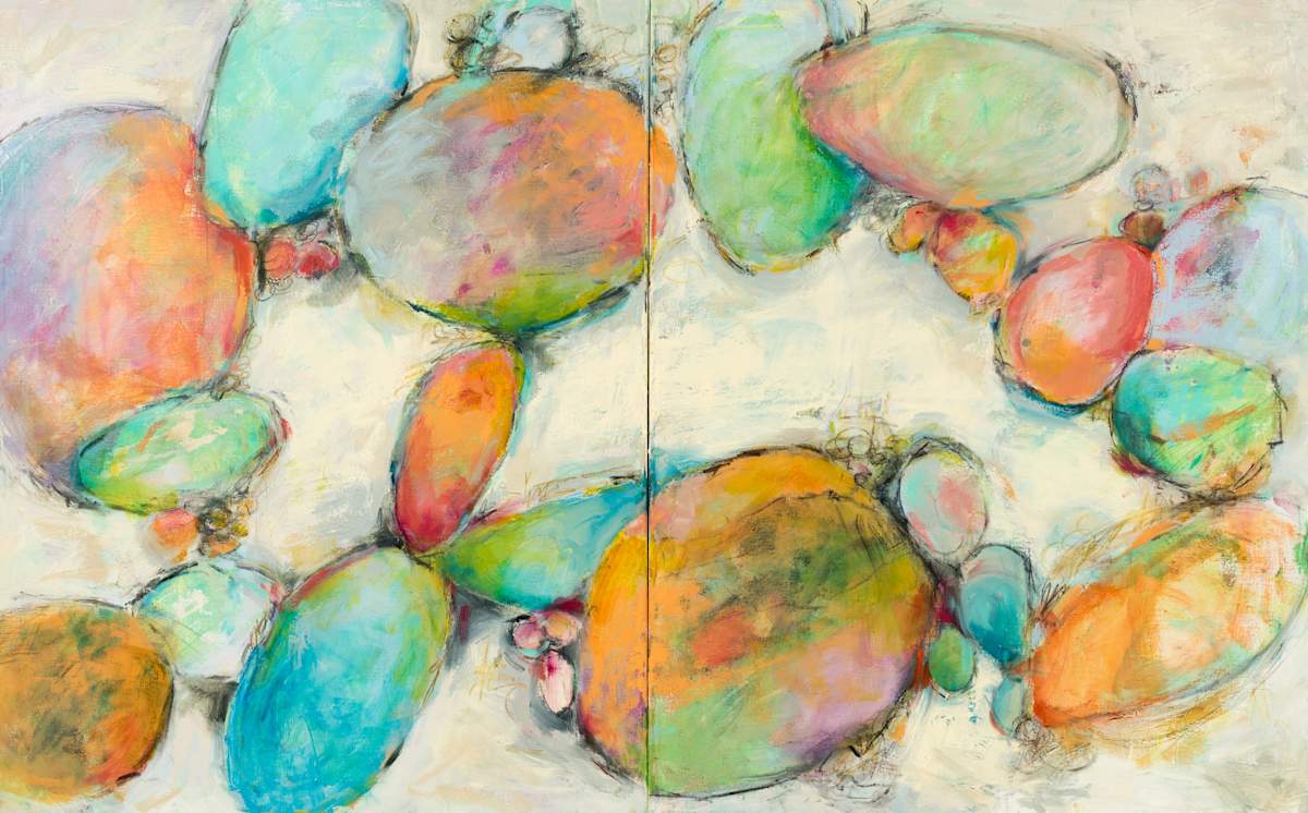 River Rocks Diptych by Sally Hootnick, Image 3.