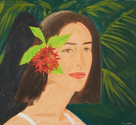 Ada in Bouqueron by Alex Katz 