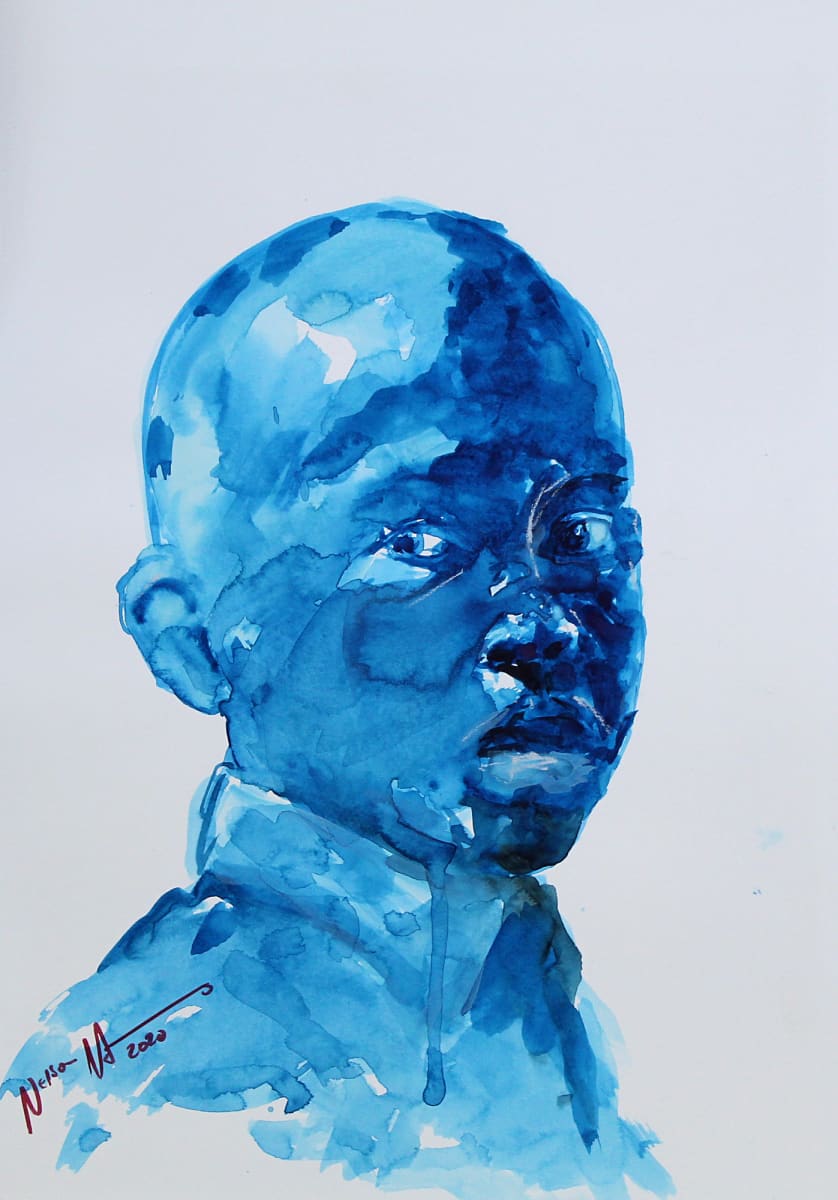 Untitled, 2020 Blue Boy by Nelson Makamo 