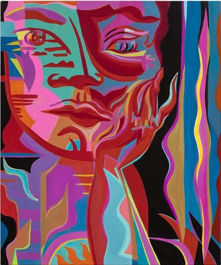 Red Faced Sunset, 2019 by Mira Dancy 