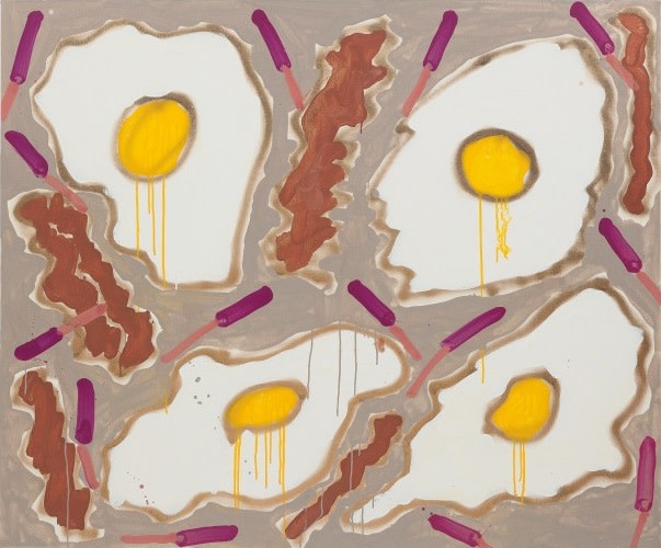 Bacon & Eggs by Katherine Bernhardt 