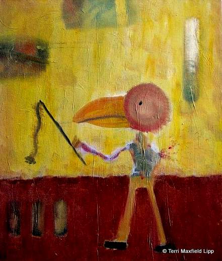 Uomo Con Testa Di Ucello (Birdhead Man) by Terri Maxfield Lipp 