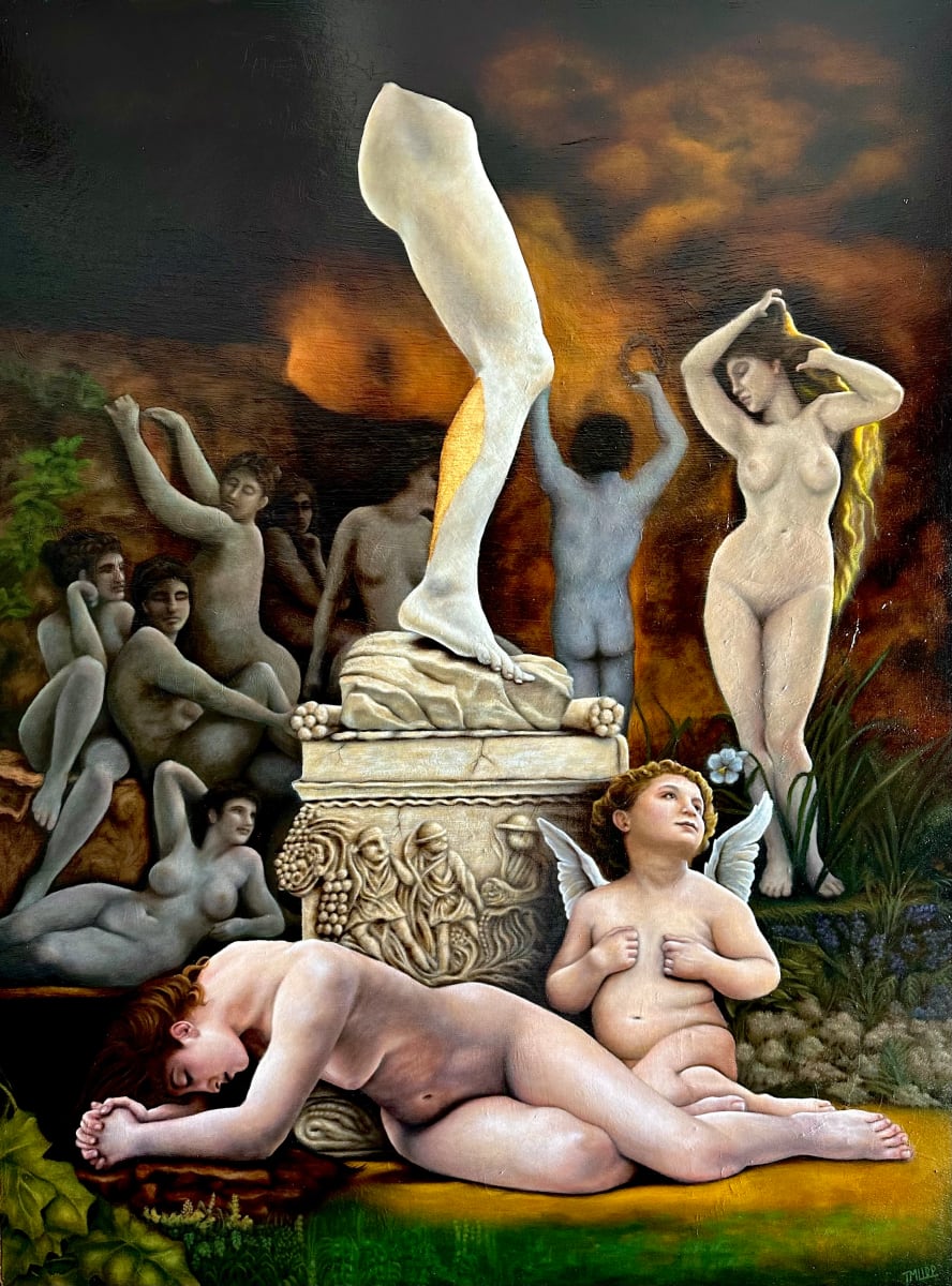 Twice Upon A Time (Homage to W.A.Bouguereau) by Terri Maxfield Lipp 