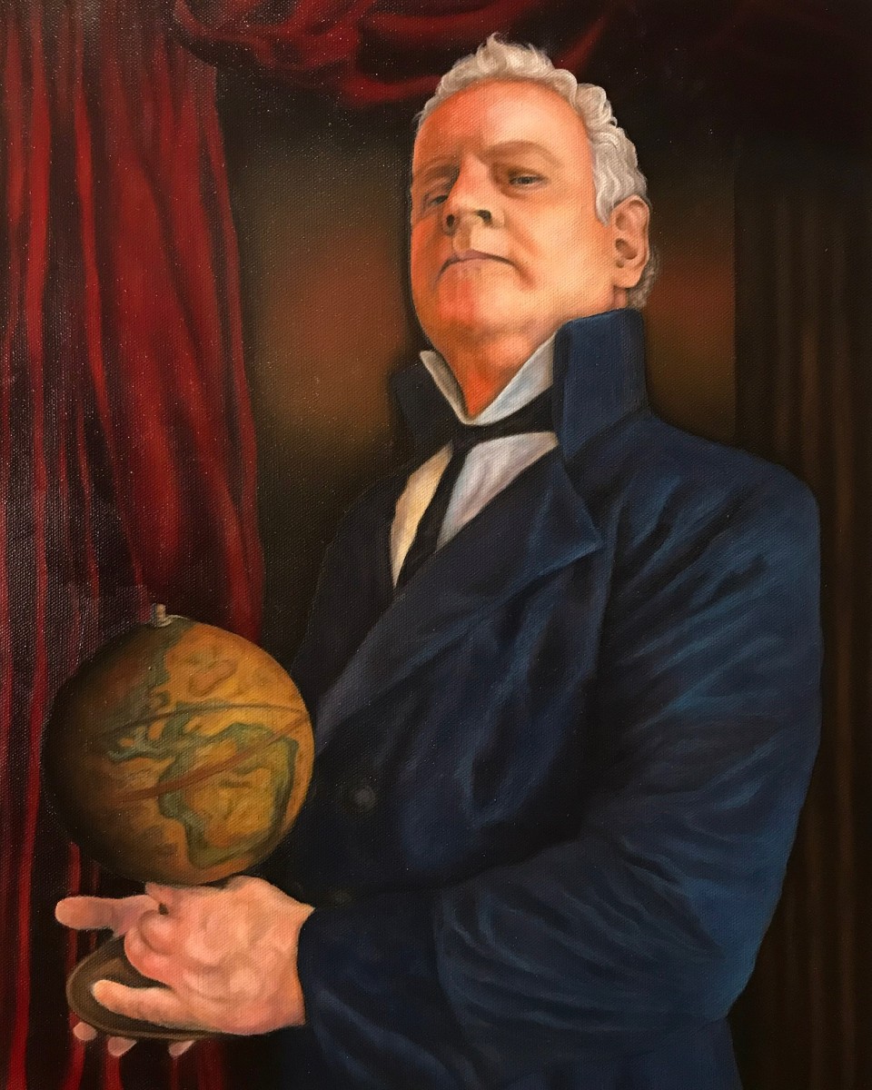 A Man And His Globe by Terri Maxfield Lipp 