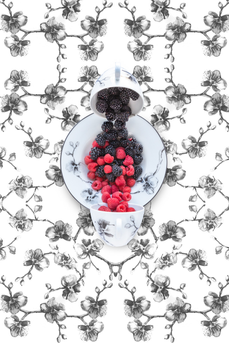 Aram Black Orchid with Berries by JP Terlizzi 