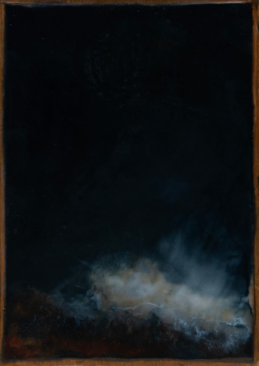 Held Light - Night Field - small study no. 1 by Kim Amell, Image 1.