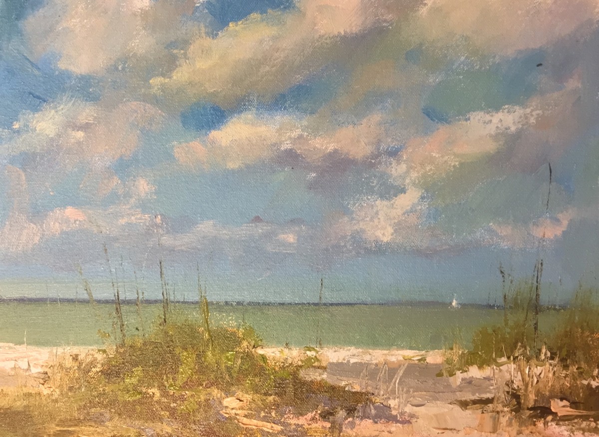 Beach Clouds by Katie Dobson Cundiff 