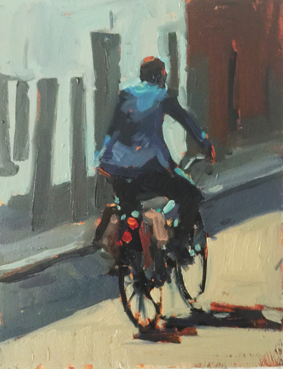 Bicyclist 1 by Katie Dobson Cundiff 