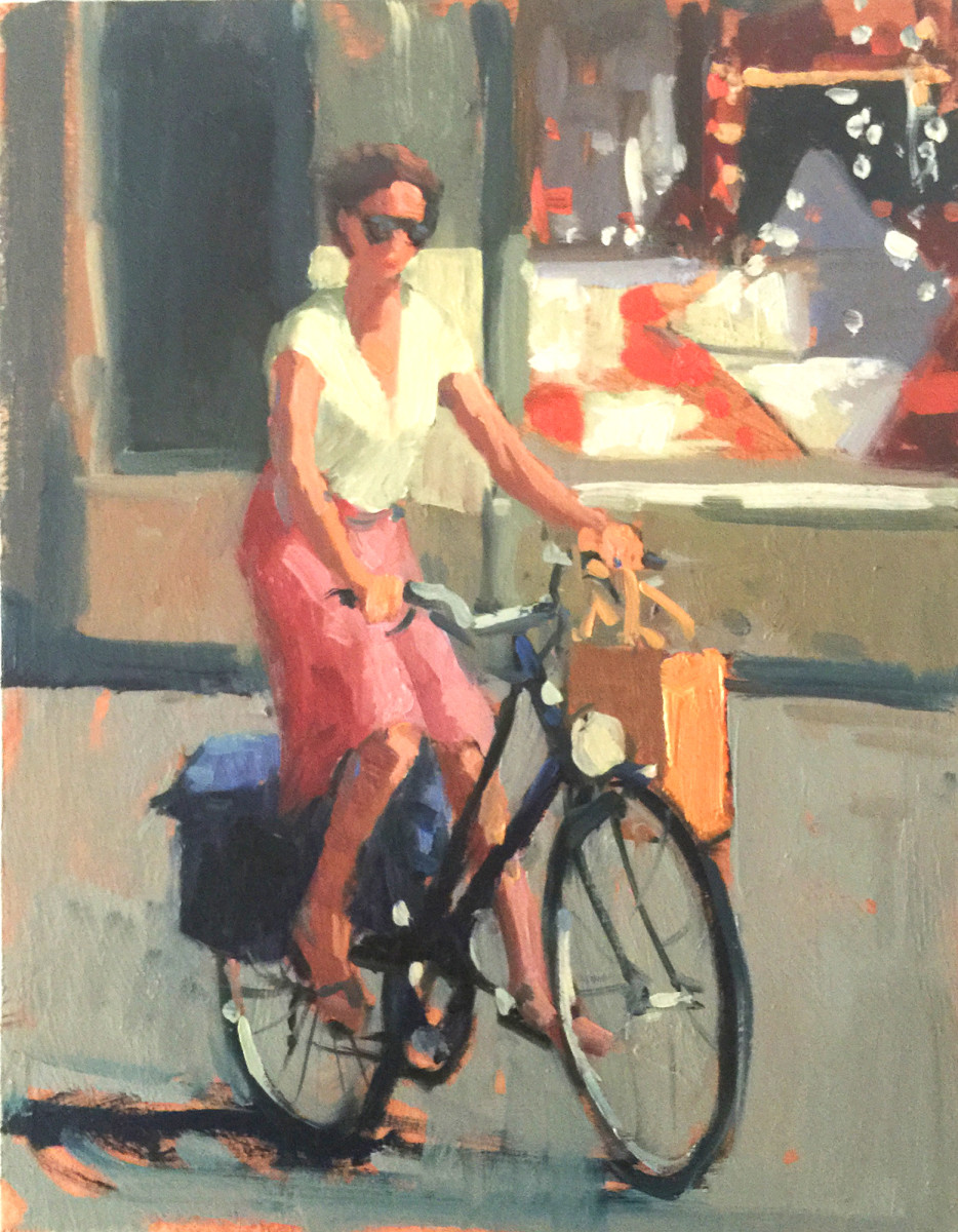 Bicyclist 3 by Katie Dobson Cundiff 