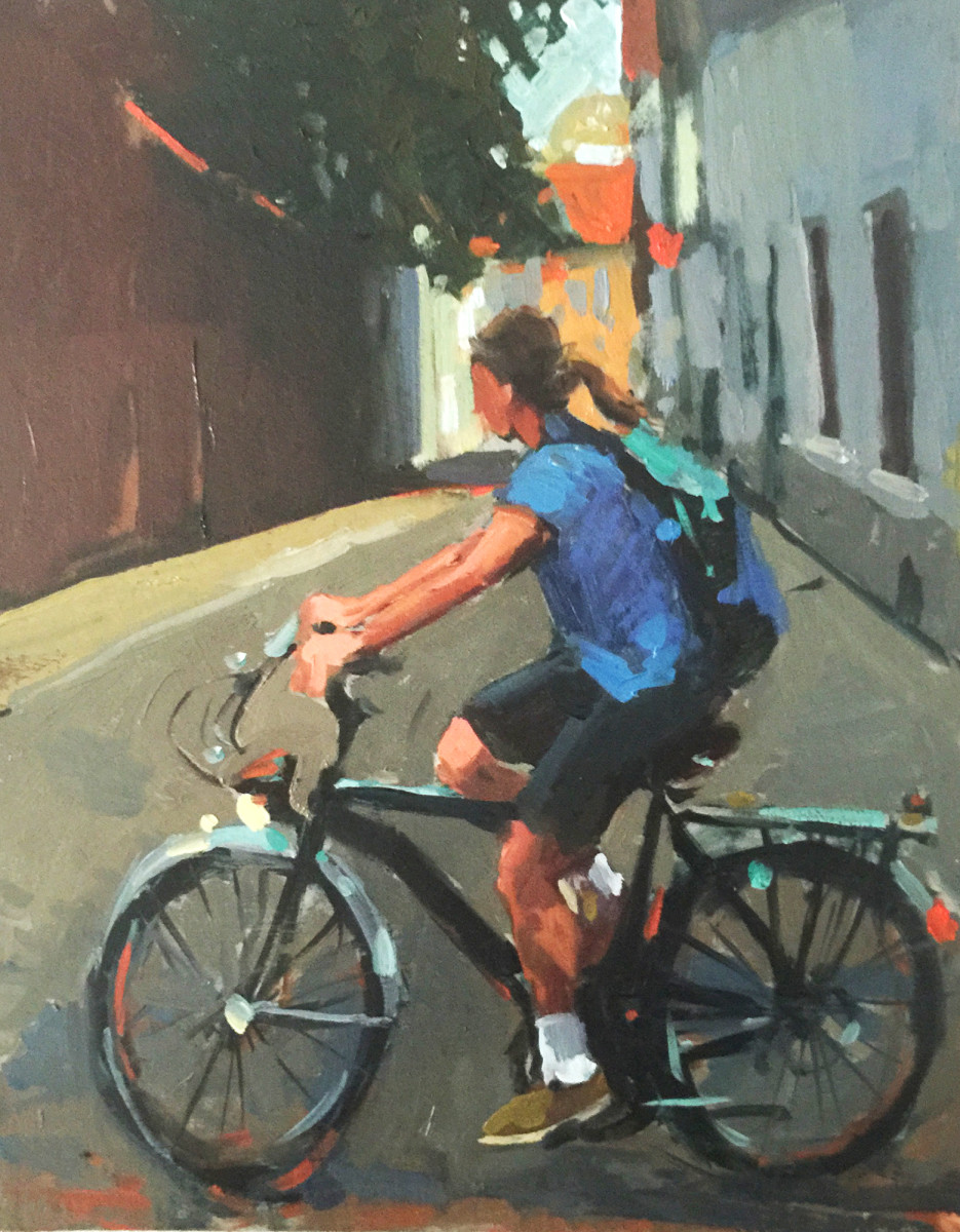 Bicyclist 5 by Katie Dobson Cundiff 