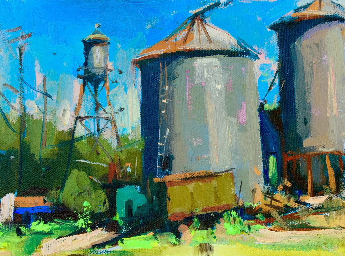 Boston Peanut Silos by Katie Dobson Cundiff 