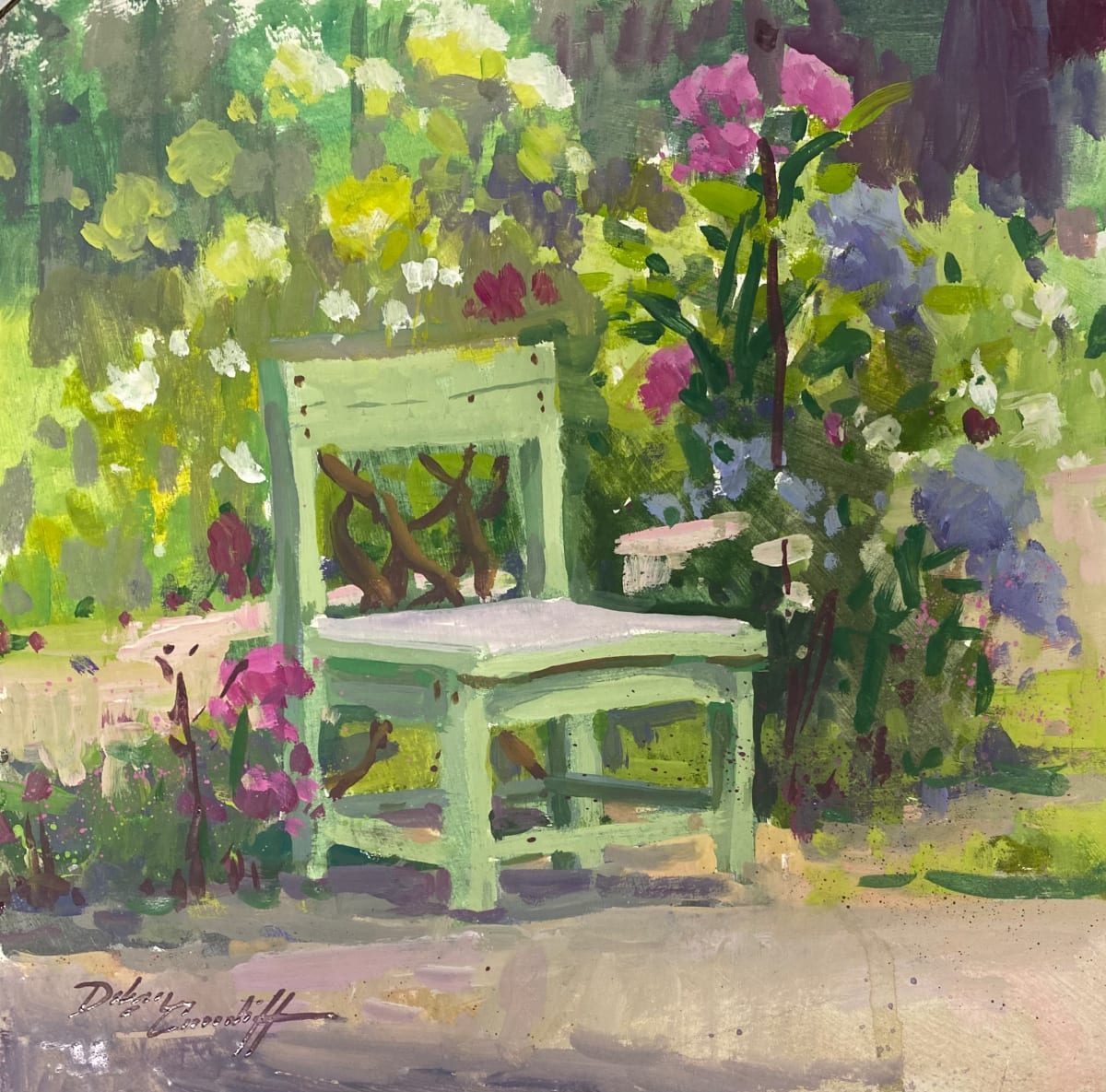 Garden Chair by Katie Dobson Cundiff 