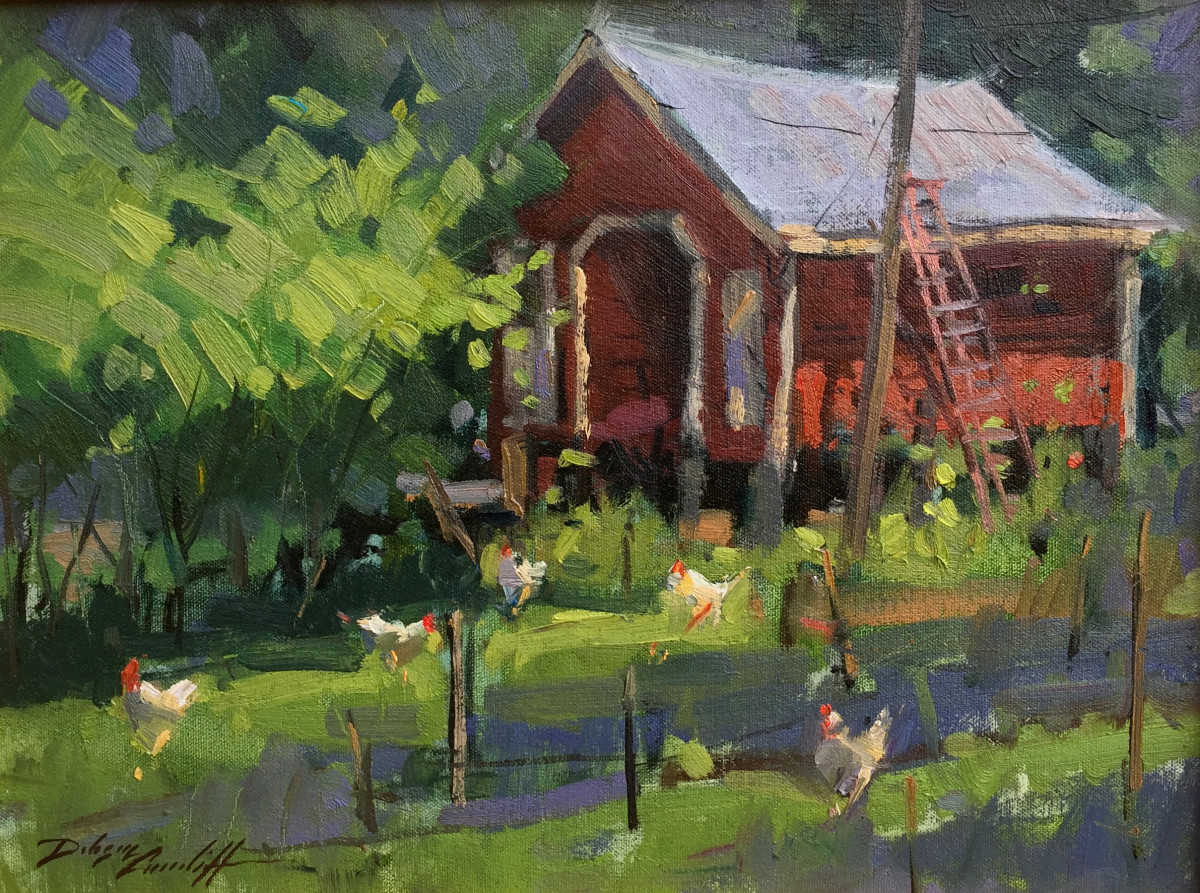 Out of the Coop, Chicken Barn by Katie Dobson Cundiff 