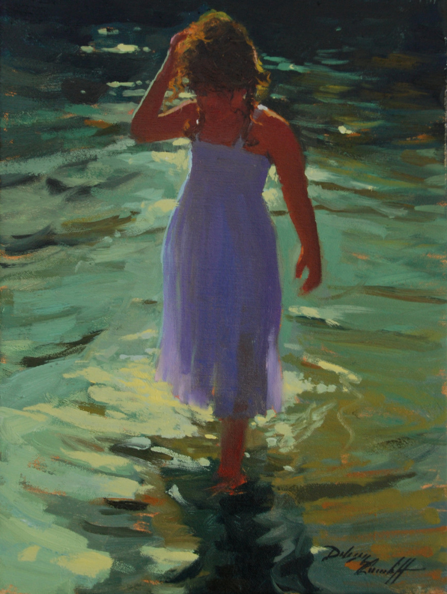 Wading Child by Katie Dobson Cundiff 