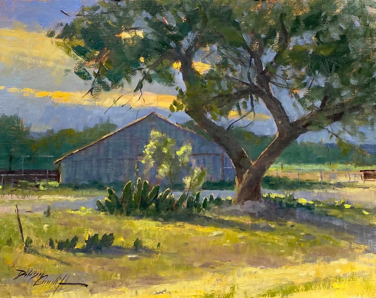 End of Day by Katie Dobson Cundiff  Image: Painted on the McGowan Ranch, Texas