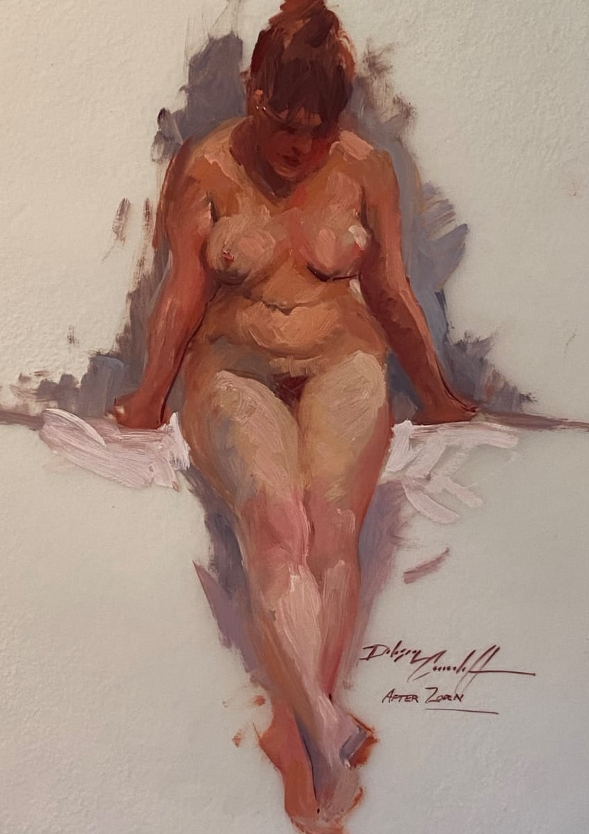 Female Nude After Zorn by Katie Dobson Cundiff 