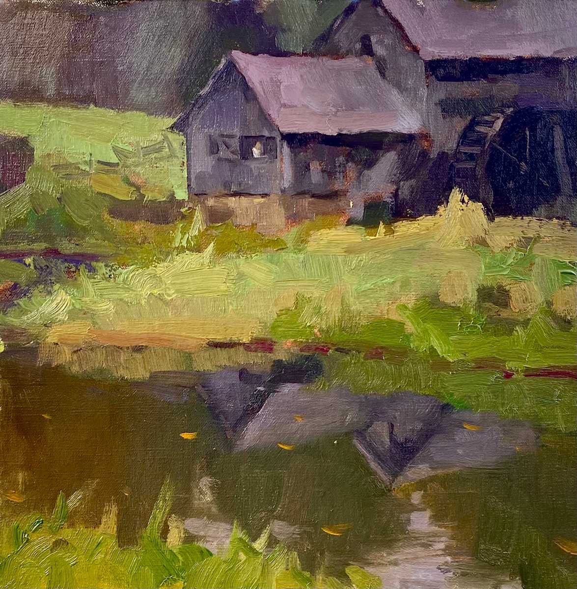 Mabry Mill Pond by Katie Dobson Cundiff 