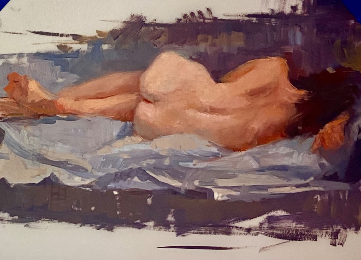 Reclining Nude Study by Katie Dobson Cundiff 