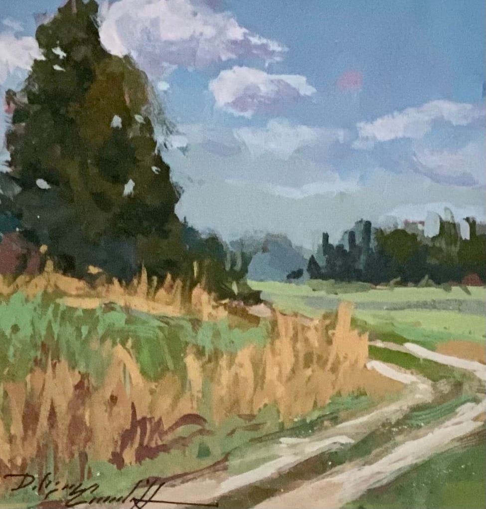 Road Through Pasture by Katie Dobson Cundiff 