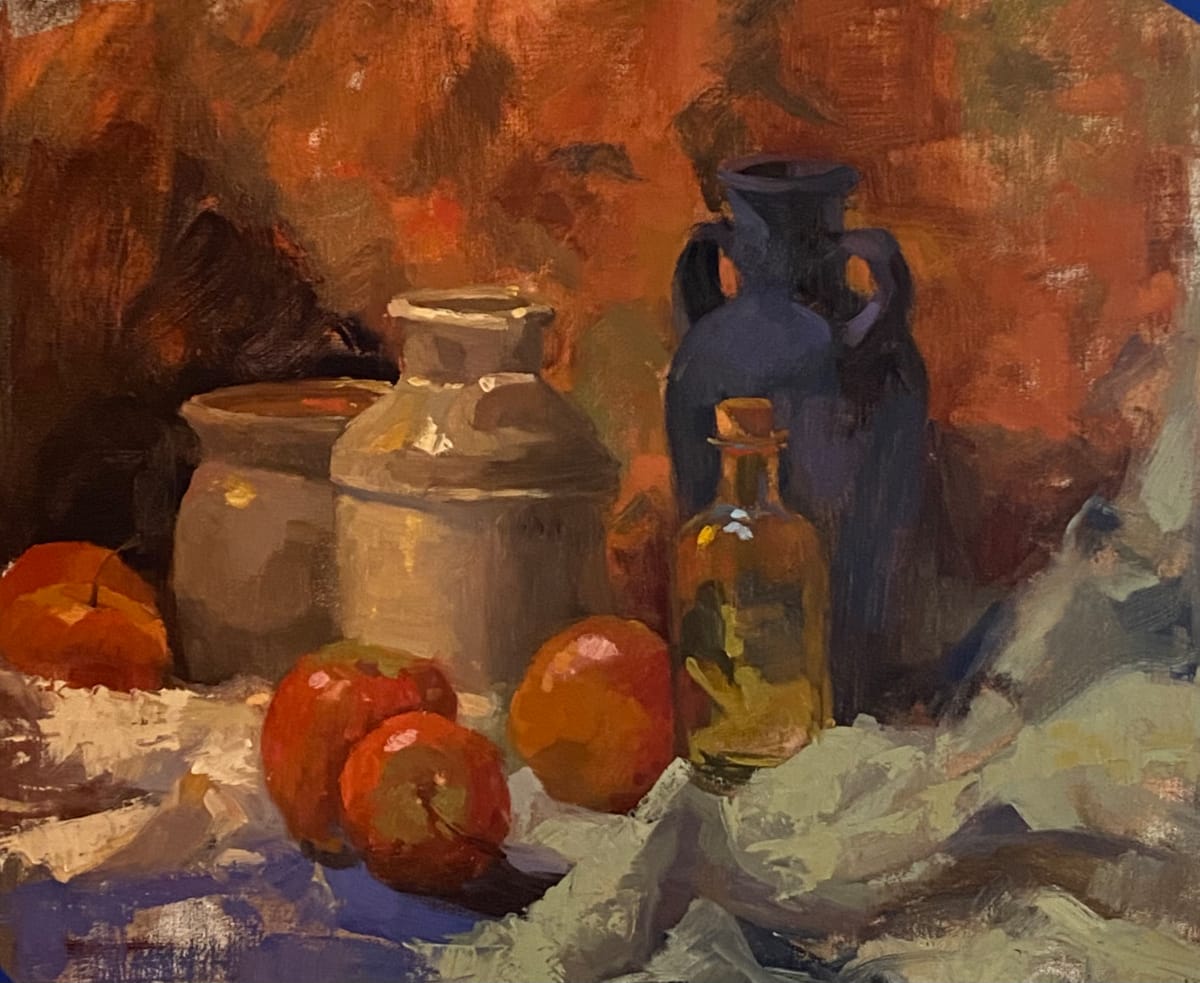 Still Life with Apples by Katie Dobson Cundiff 