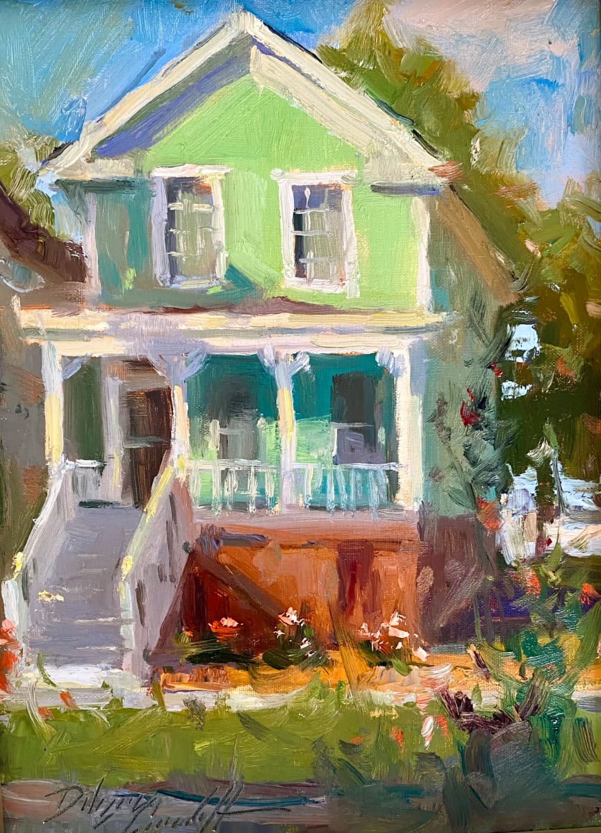 Turqouise Cottage by Katie Dobson Cundiff 
