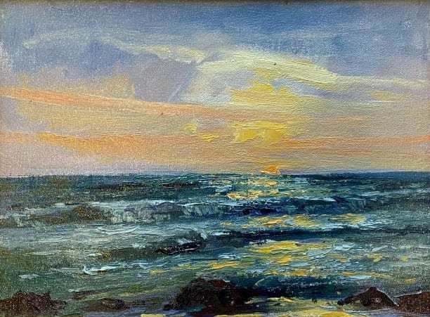 Venice  Beach  Sunset by Katie Dobson Cundiff 