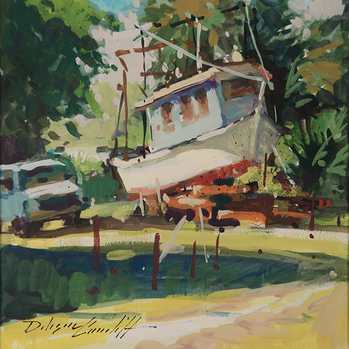 Study - Backyard Buddies by Katie Dobson Cundiff, Image 1.
