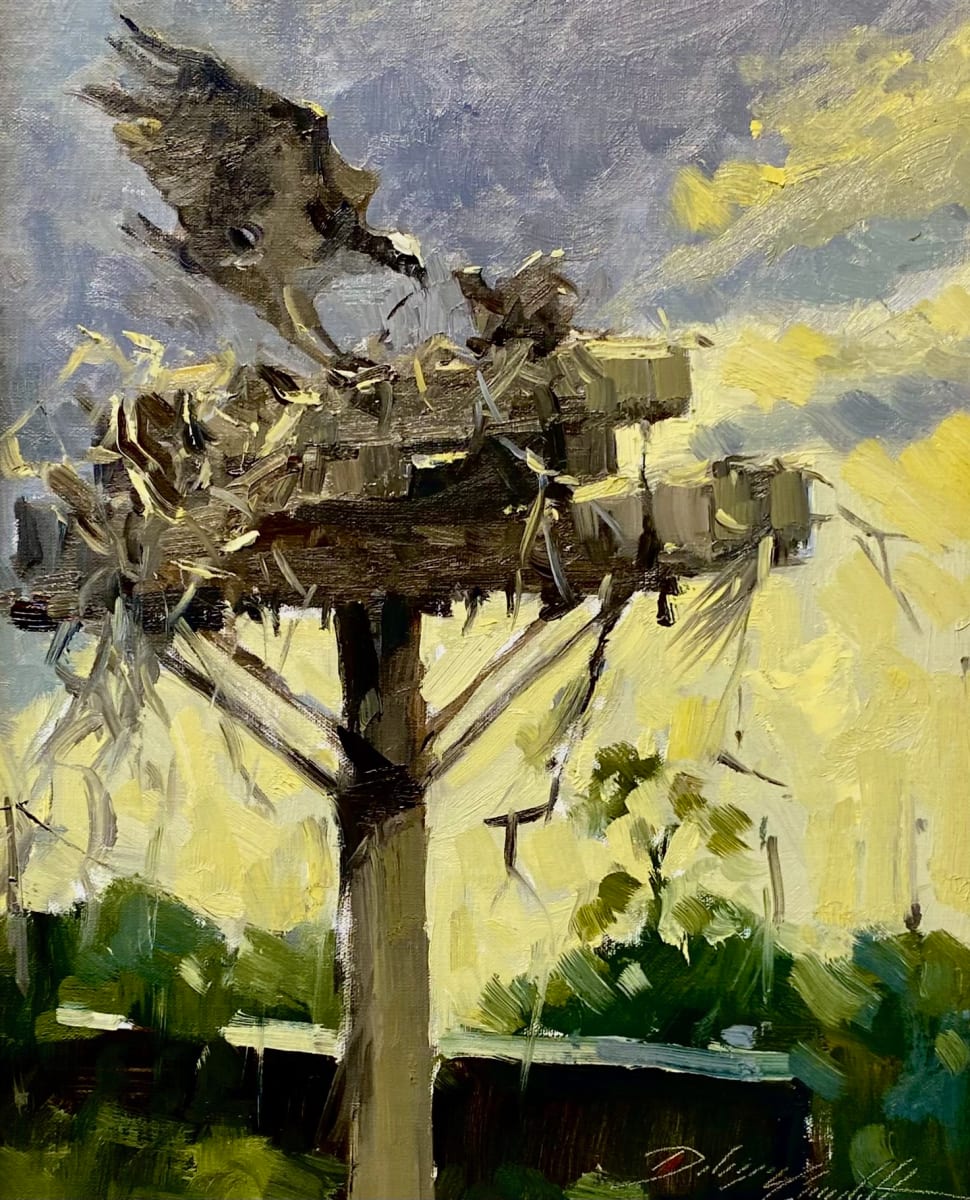 Osprey's Nest by Katie Dobson Cundiff  Image: Painted en plein air, Winter Park, FL 2023