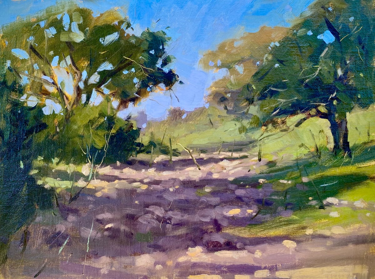 Morning Shadows by Katie Dobson Cundiff  Image: Morning Shadows - McGowan Ranch, En Plein Air Texas 2023