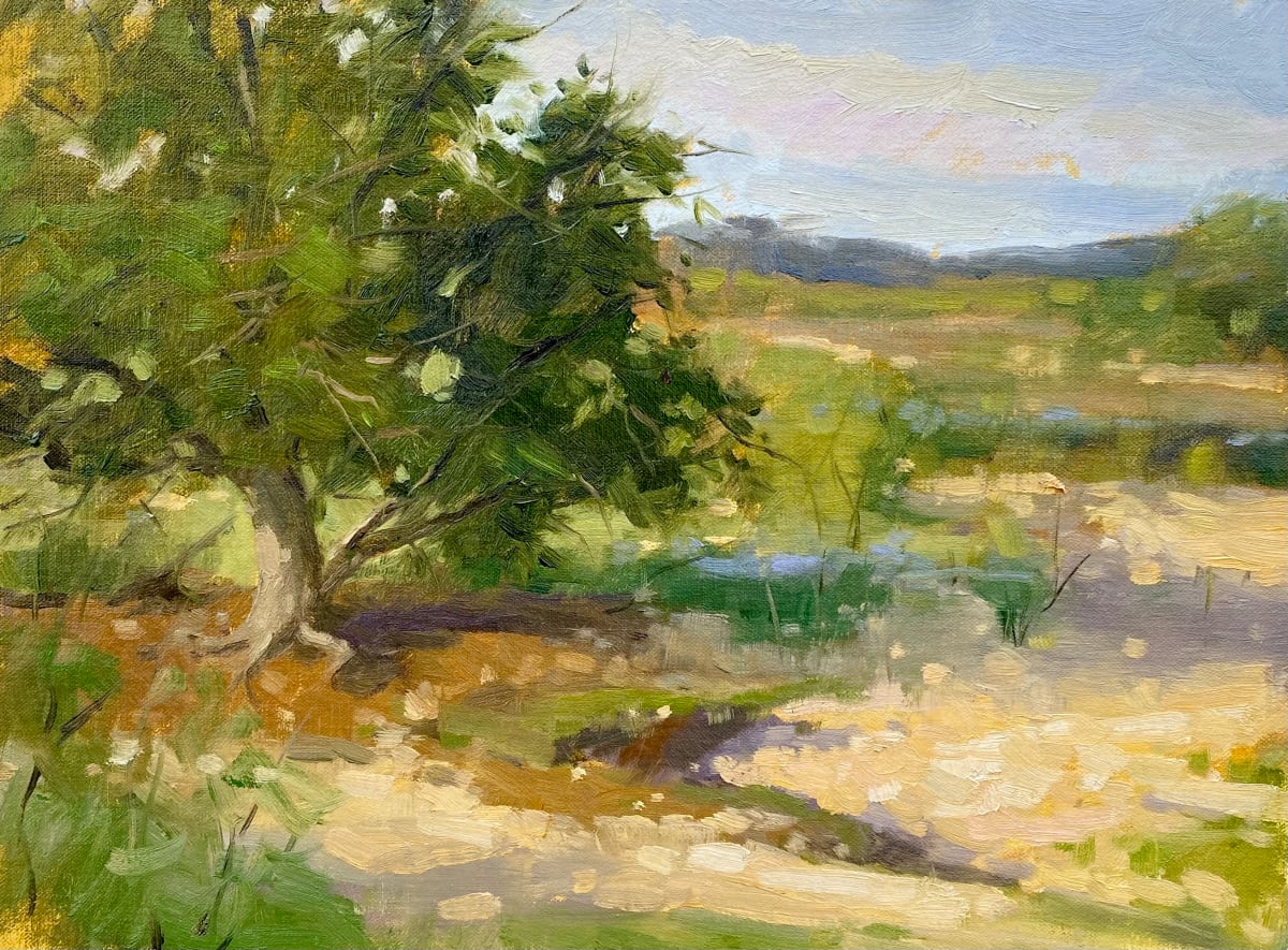 Guardian of the Gully by Katie Dobson Cundiff  Image: McGowan Ranch, En Plein Air Texas 2023