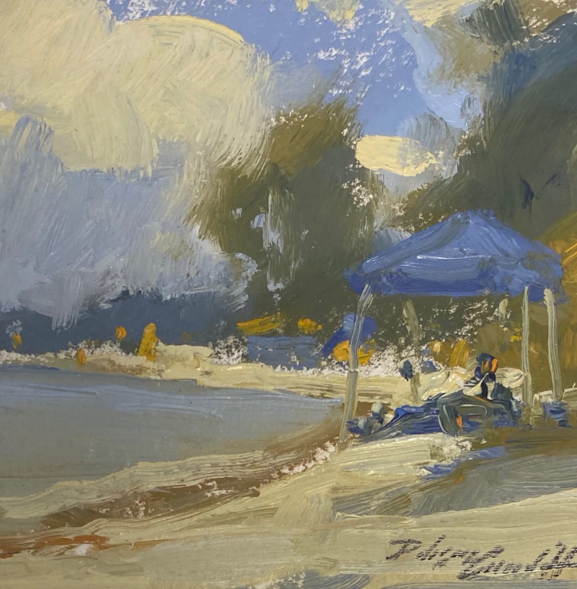 Beach Cabana by Katie Dobson Cundiff 