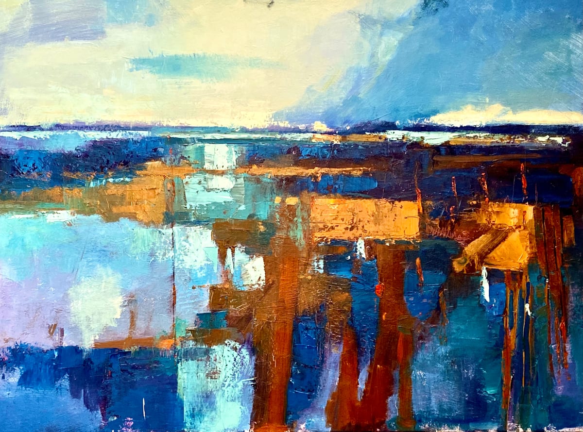 Seaside Abstract by Katie Dobson Cundiff 