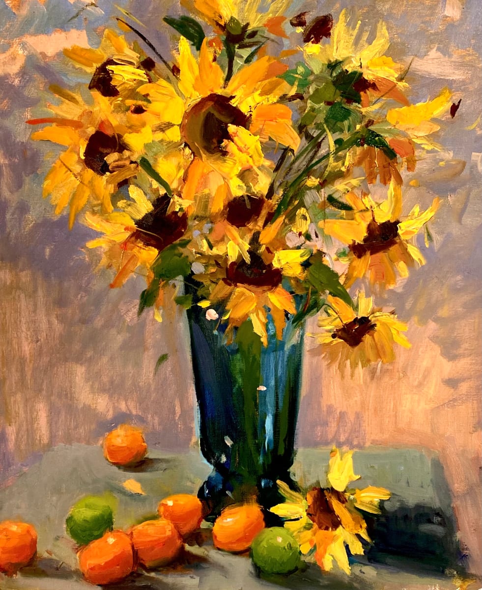 Sunflowers and Tangerines by Katie Dobson Cundiff 