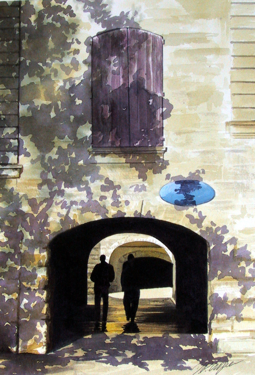 Uzes Archway by Dave P. Cooper 