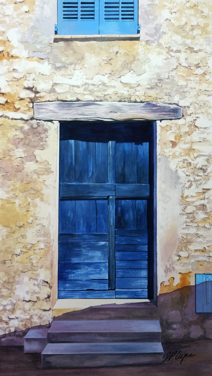 Blue door by Dave P. Cooper 