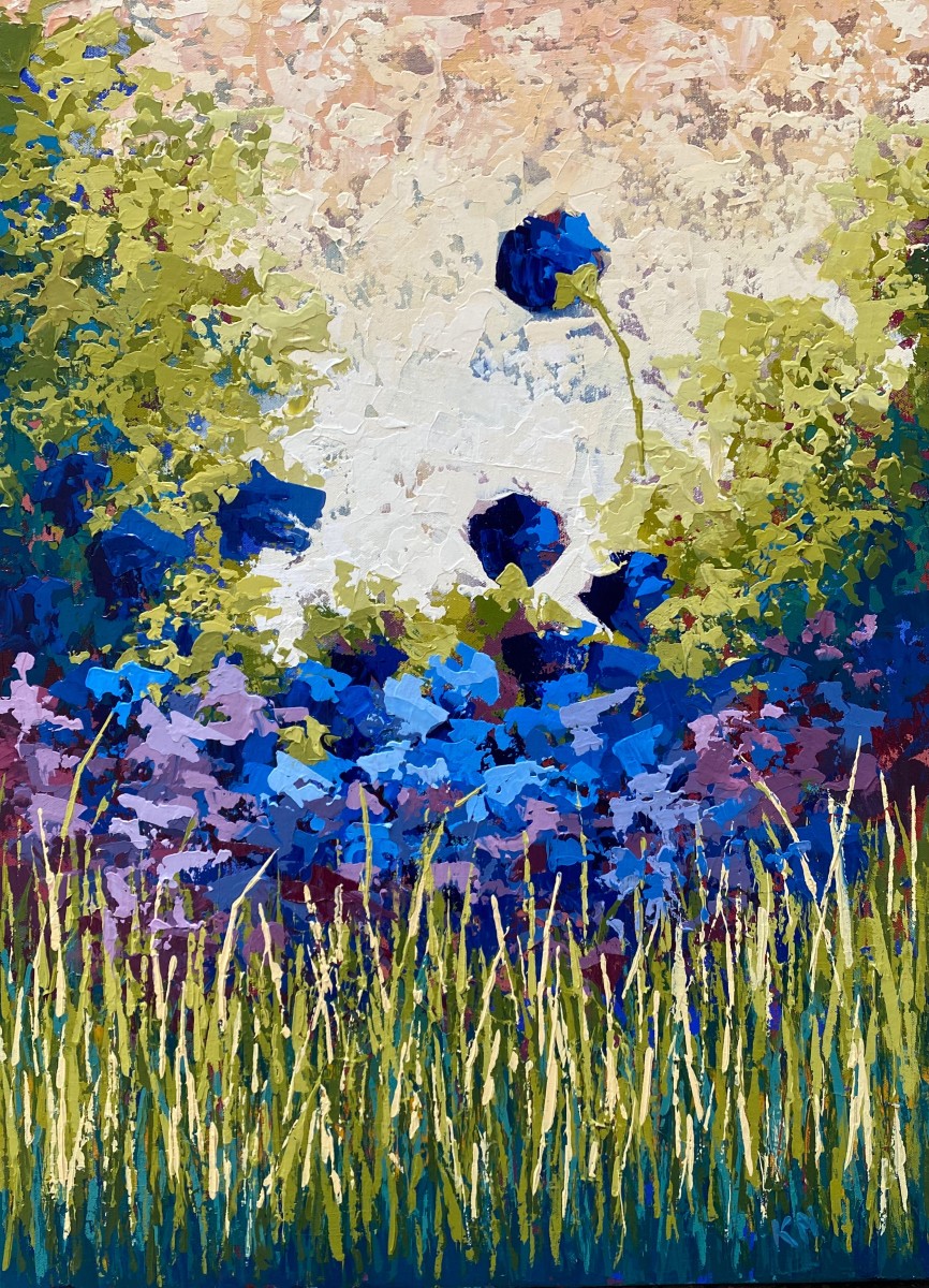 All in Blue by Karin Neuvirth  Image: Original Painting "All in Blue"