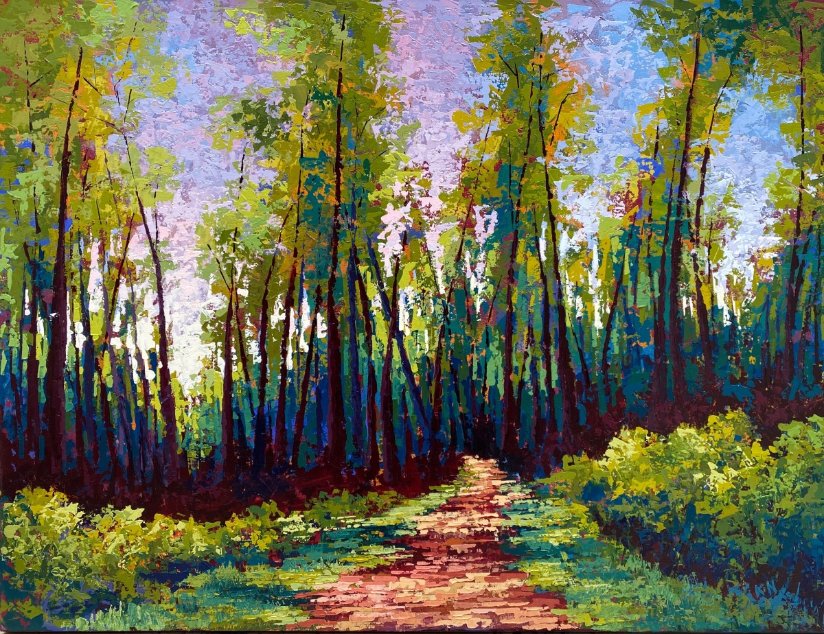 Evening Path by Karin Neuvirth  Image: Original Painting "Evening Path"