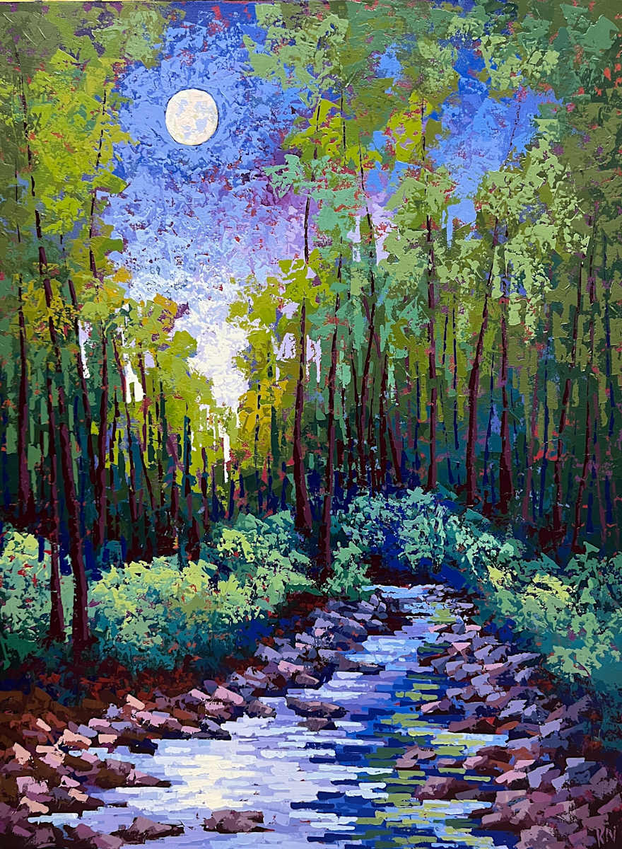 Moon over Goshen Creek by Karin Neuvirth, Image 1.