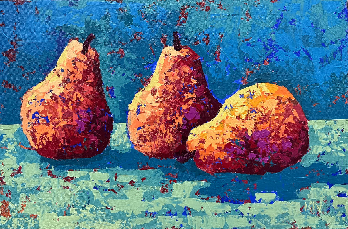 Three Pears by Karin Neuvirth 