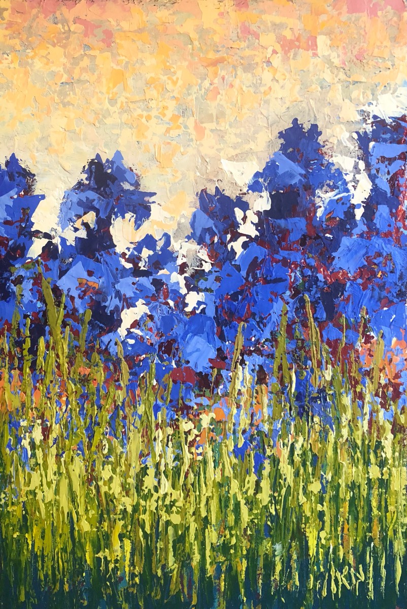 Blue Iris by Karin Neuvirth 