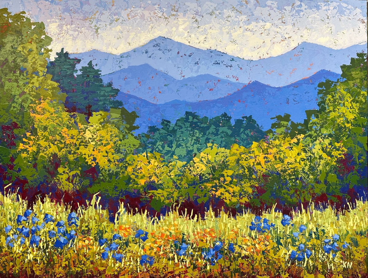 Mountains and Meadow by Karin Neuvirth 