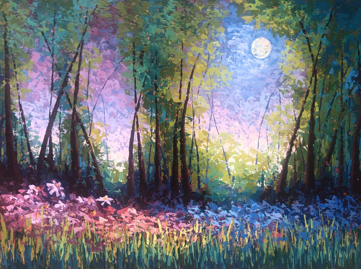 Floral Moon by Karin Neuvirth 