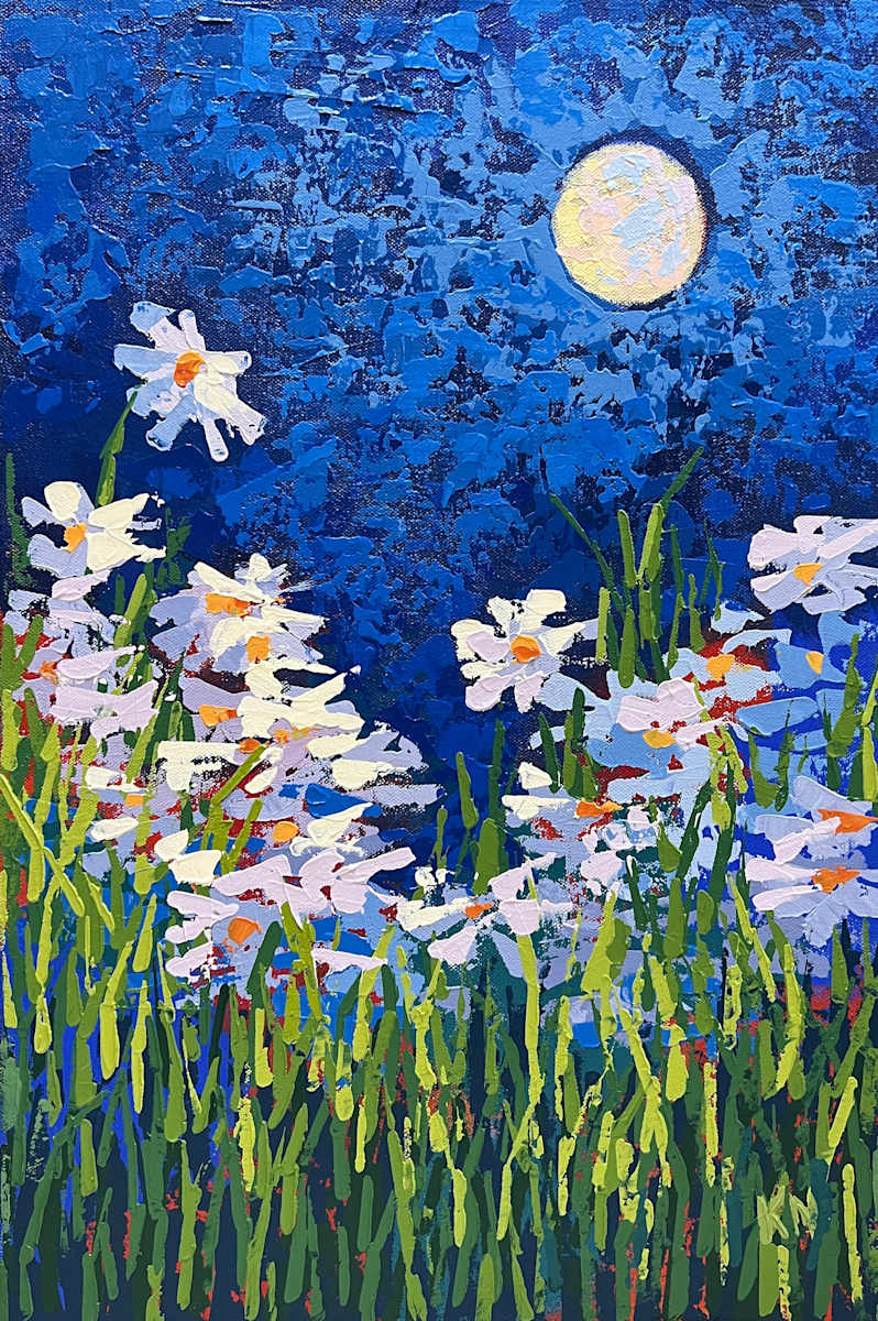 Moonlit Daisies, Image 1.