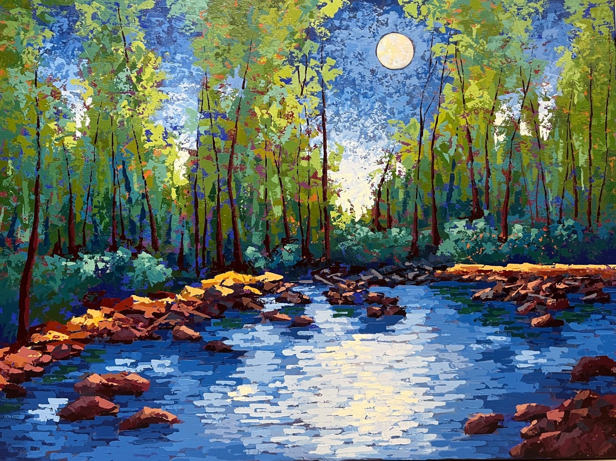 Moon Over Boone Fork by Karin Neuvirth 