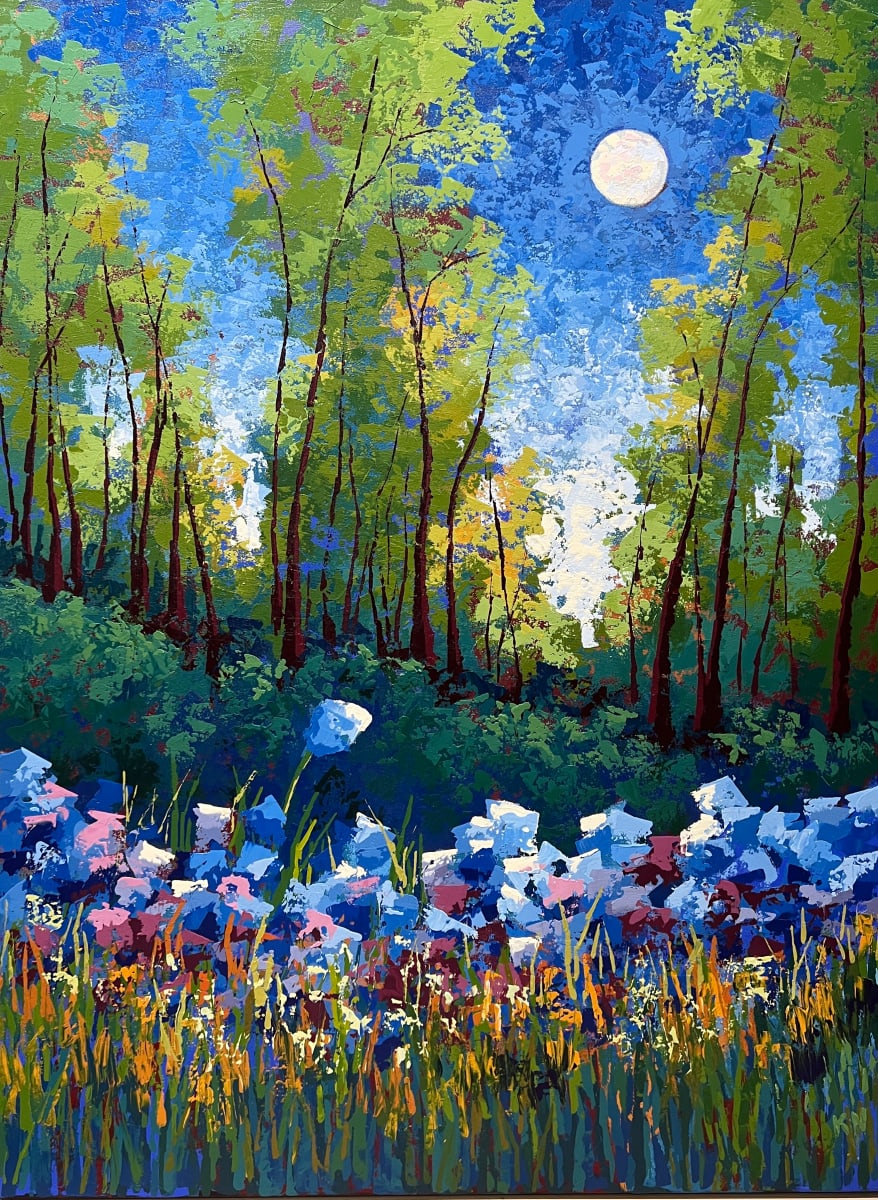 Moonlit Flowers by Karin Neuvirth 