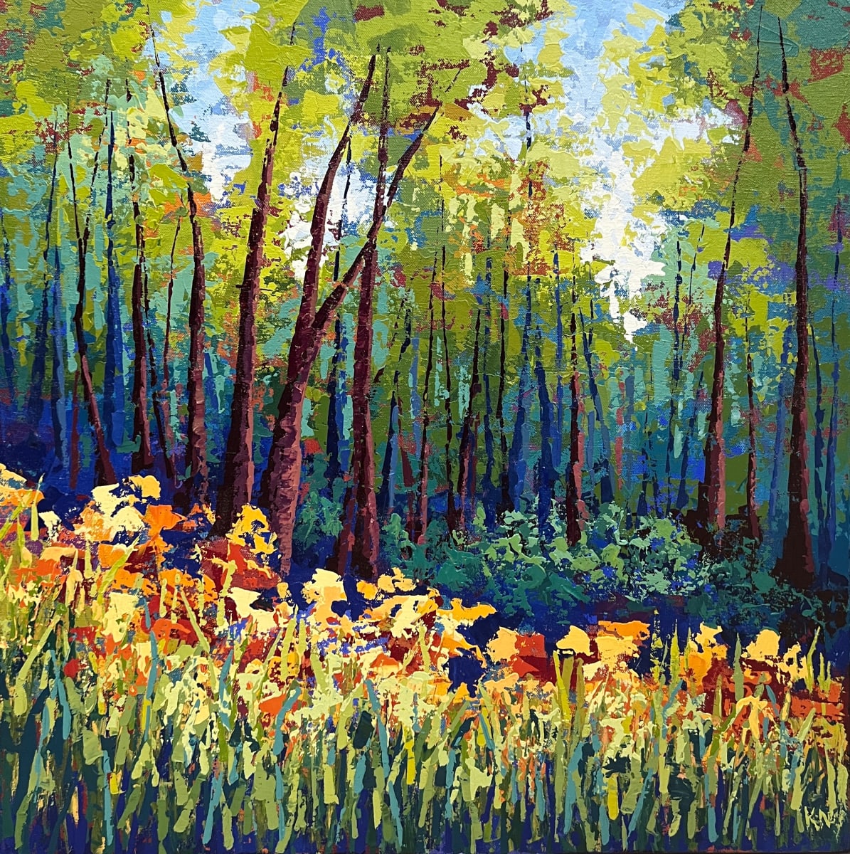 Flowers by Simms Pond by Karin Neuvirth 