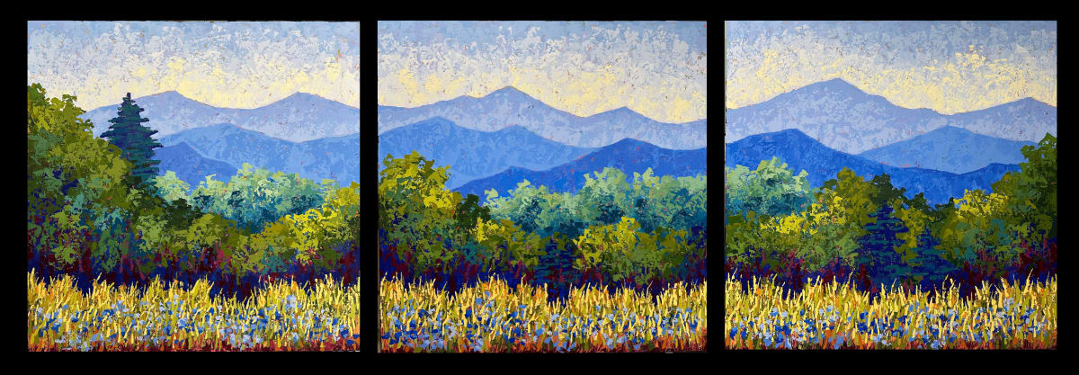 Mountain View Triptych by Karin Neuvirth, Image 2.