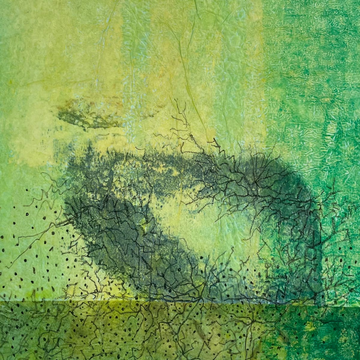 Mysterious Form by Scott D.S. Young  Image: Organic abstraction through layered textures 