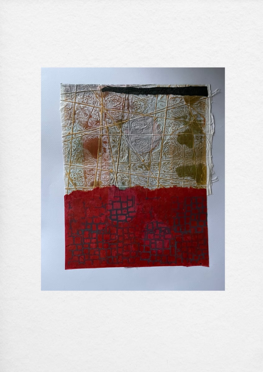 Quilted by Scott D.S. Young  Image: Monotype, chine colle, and intentional mark-making exemplified the distinctive textures of the handmade paper
