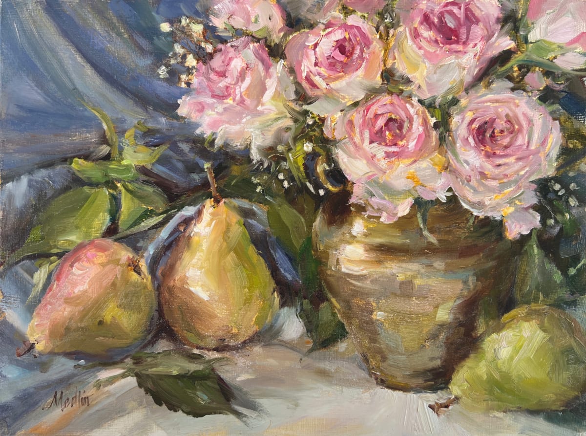 Pears & Roses by Tammy Medlin 